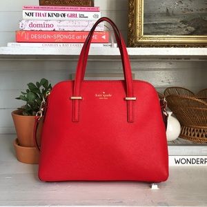 Kate Spade Red Leather Cedar Street Maise